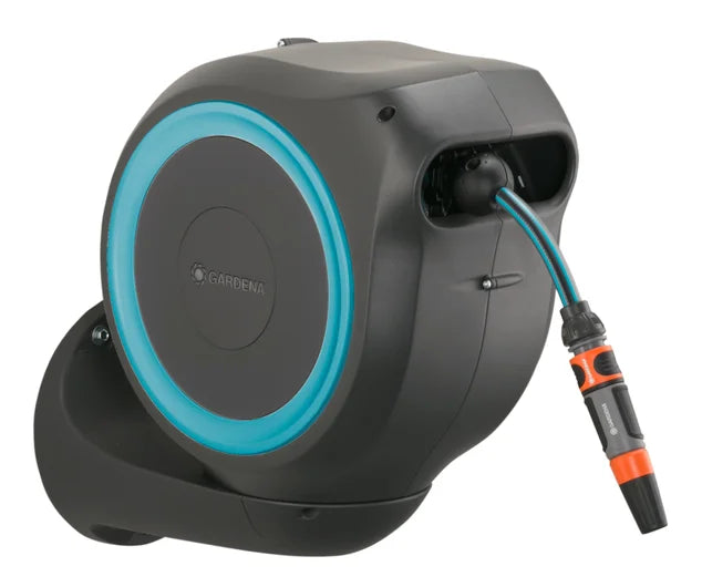 Enrolador Retrátil com Suporte Giratório 180 e Trava - GiraFlex