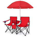 Cadeiras Dobráveis com Guarda‑Sol e Cooler Integrado - SombraLux